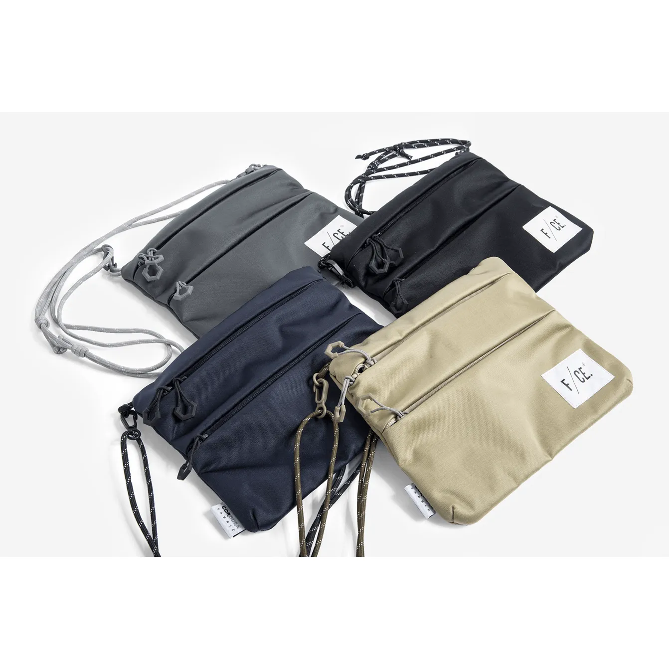 F/CE. Satin Sacoche Bag Grey