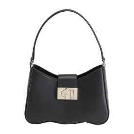 Furla 1927 S Soulder Wave bag, black