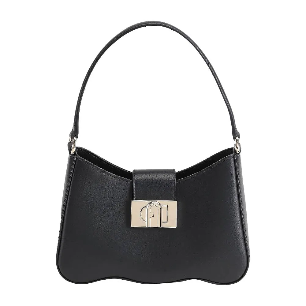 Furla 1927 S Soulder Wave bag, black