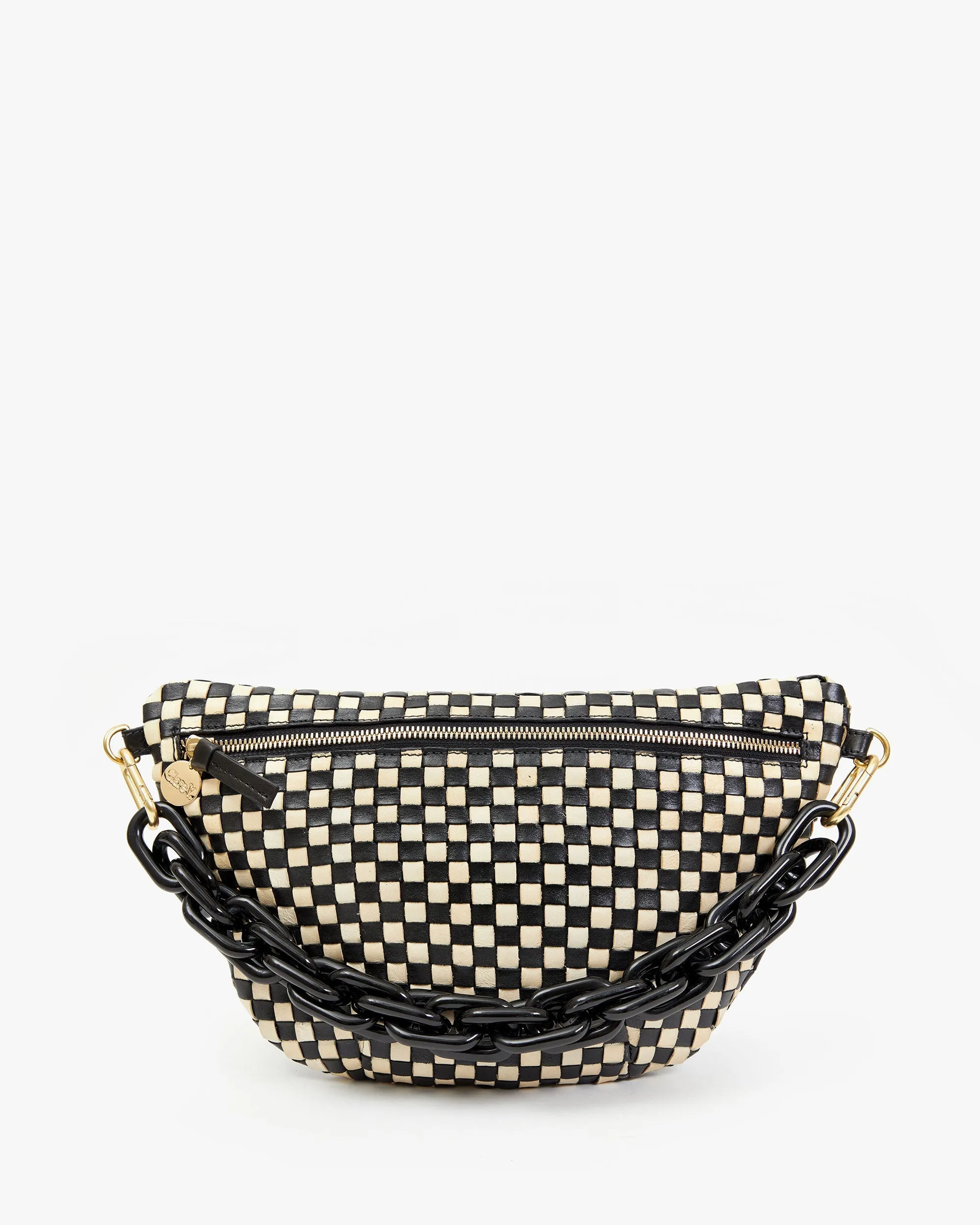 Grande Fanny Black & Cream Woven Checker