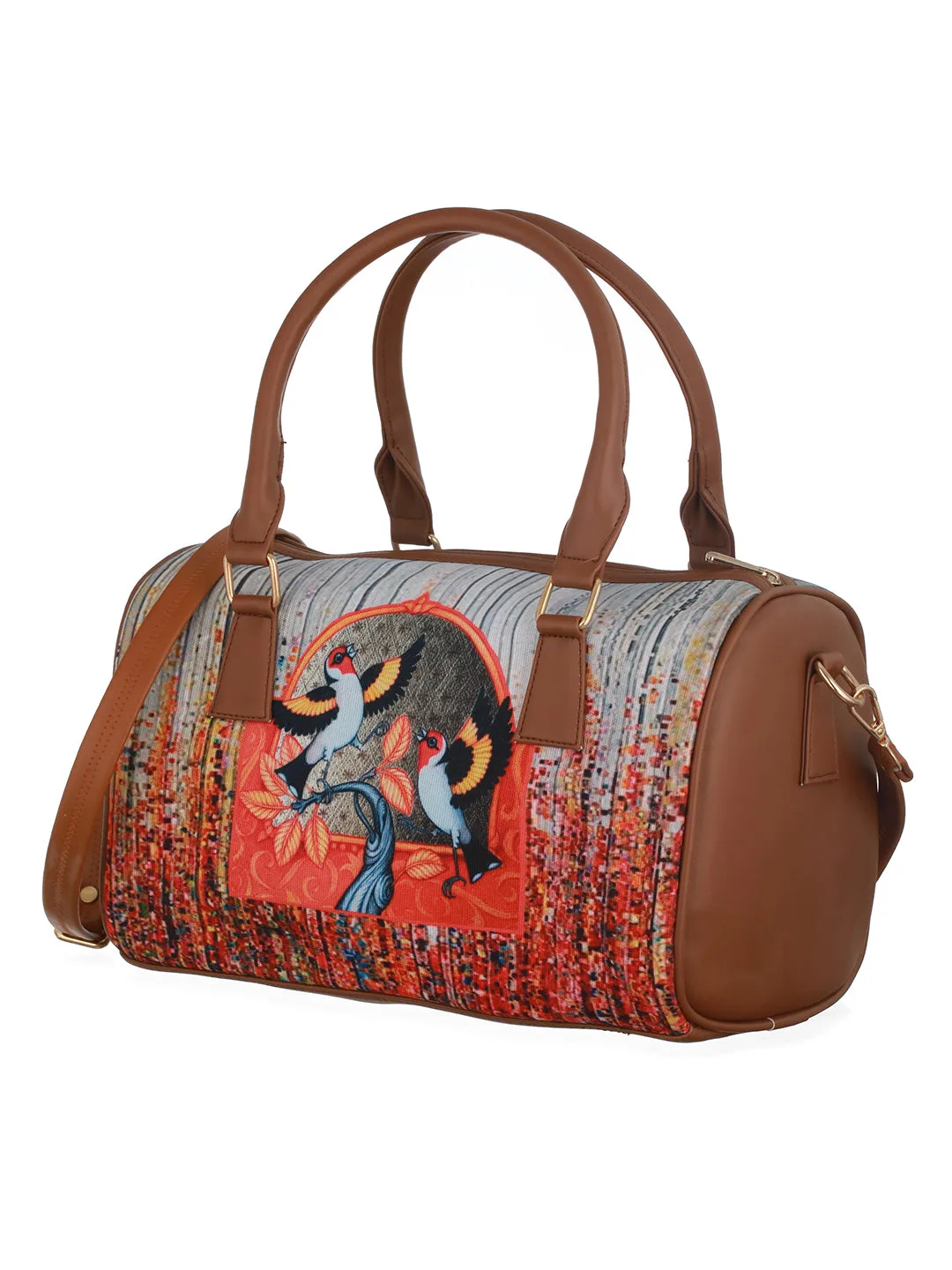 Graphic Printed Structured Handheld Bag