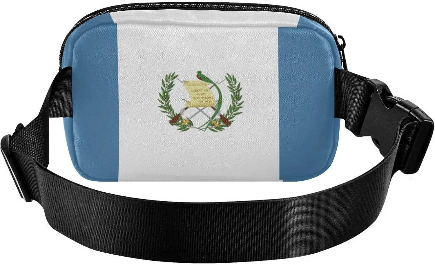 Guatemala Flag Fanny Pack for Men Women,Crossbody Waist Bag Pack with Adjustable Strap Mini Belt Bag for Running Cycling