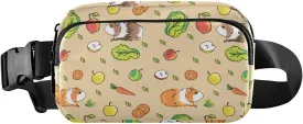 Guinea Pigs Fanny Pack for Men Women,Crossbody Waist Bag Pack with Adjustable Strap Mini Belt Bag for Running Cycling
