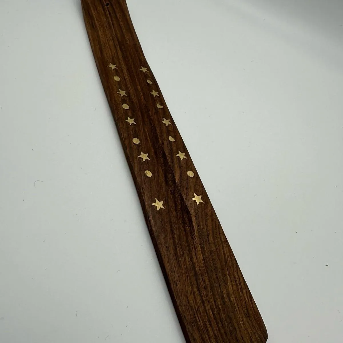 Incense burner with brass inlay and 1 pack Nag Champa Copal and 1 pack Nag Champa Sensation