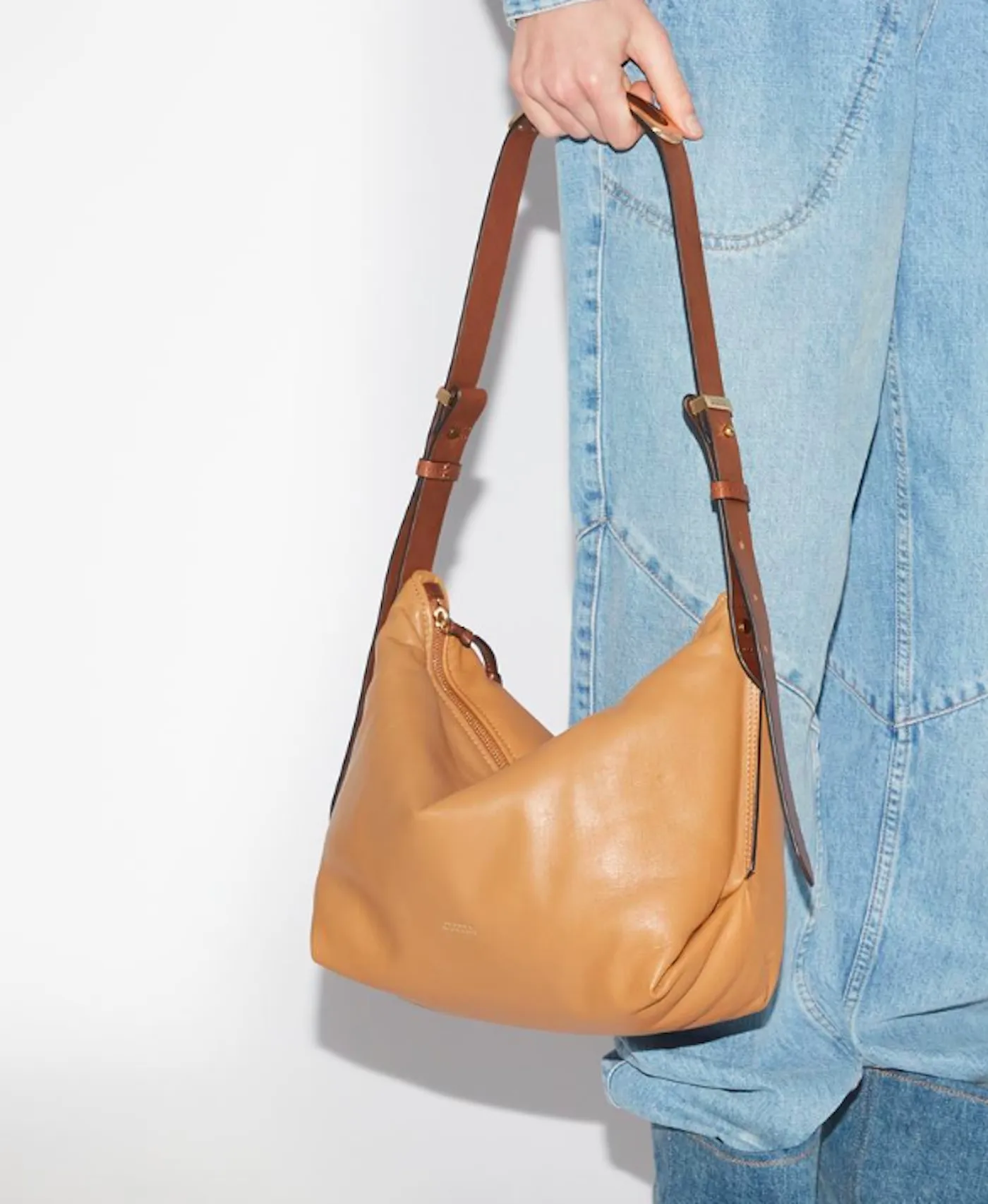 ISABEL MARANT LEUDEN HOBO BAG GOLDEN BEIGE