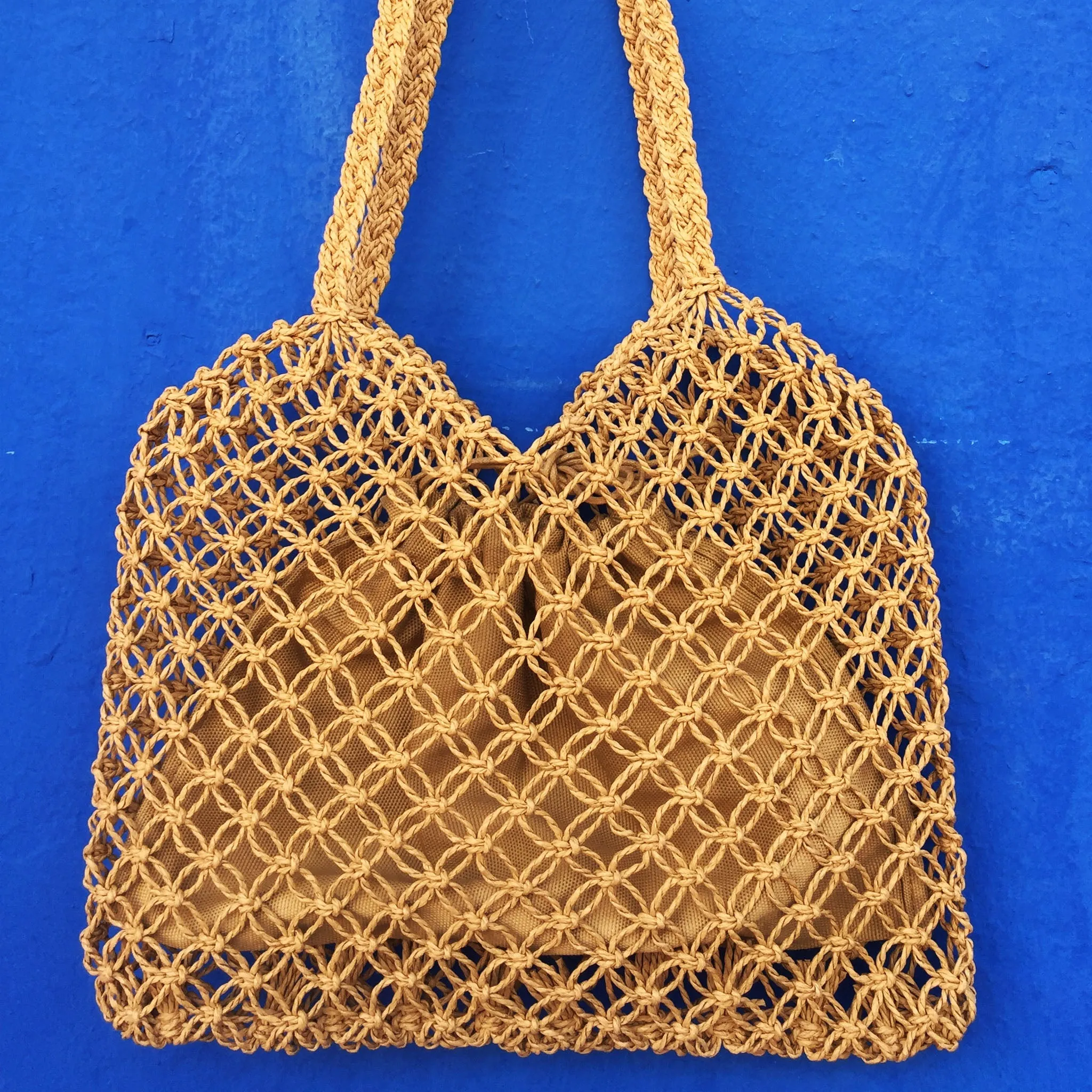 Jute Macrame Shoulder Bag