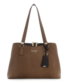 Large satchel bag for girls Lyndi GUESS, brown