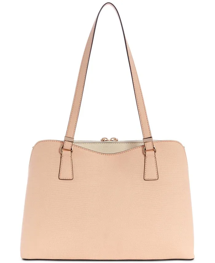 Large satchel bag for girls Lyndi GUESS, brown