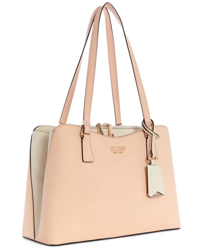 Large satchel bag for girls Lyndi GUESS, brown