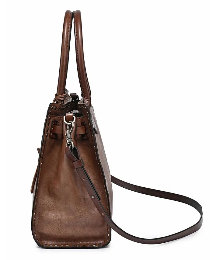 Leather bag-bag Westland OLD TREND, color Stone