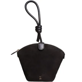 LEATHER BAG "KNOT HANDLE" IN BLACK