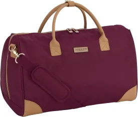 London Fog Regent Merlot 20" Weekender Satchel, Red