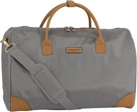 London Fog Regent Platinum 20" Weekender Satchel, Silver