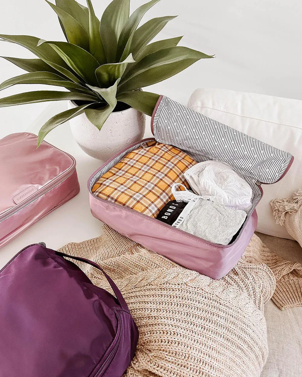 LouenHide - Madras 3 Piece Packing Cube Set