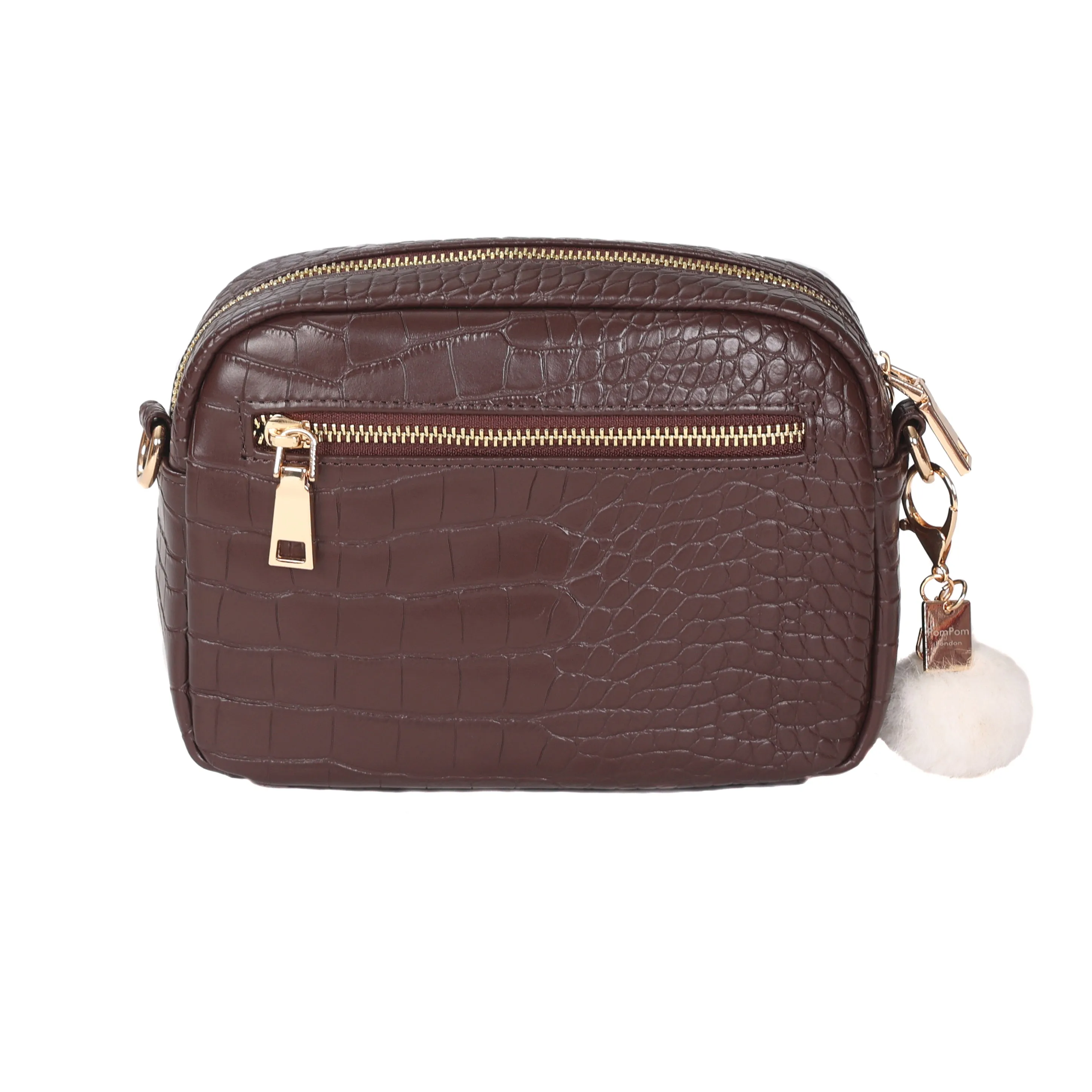 Mayfair Bag Croc Chocolate & Accessories