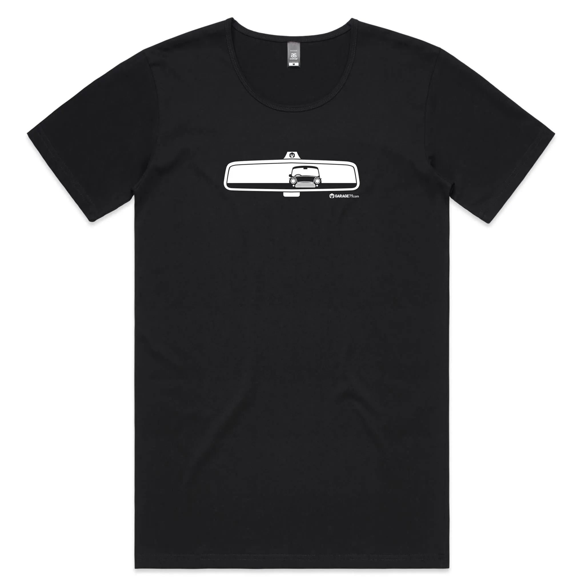 Medium Black Mini Rearview Mens Scoop Neck T-Shirt - WAREHOUSE