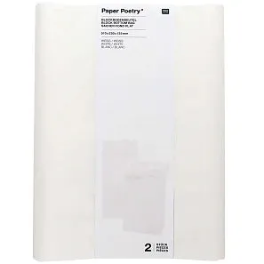 Medium White Block Bottom Bag