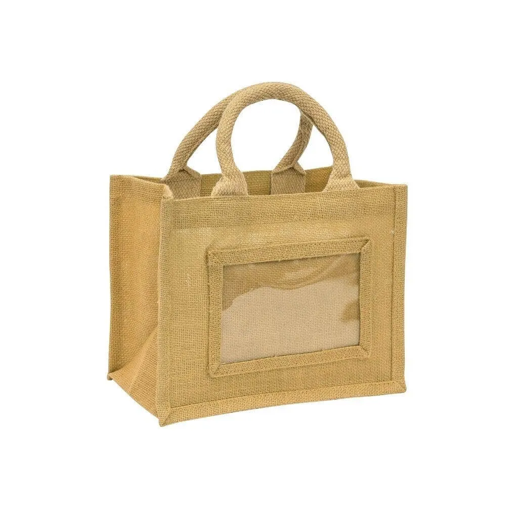 Mini Jute Bag Insert 152 x 102mm (6 x 4 inch) - Pack of 6
