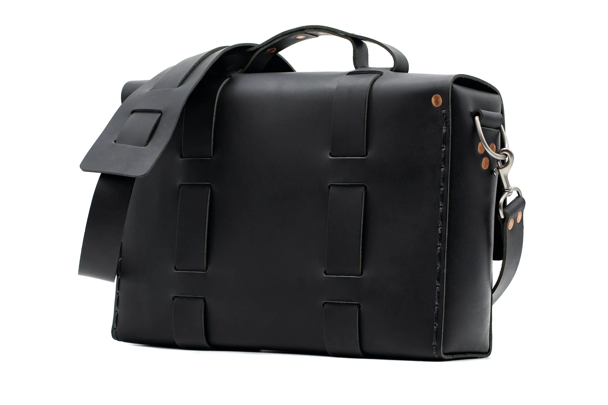 No. 4313 - Minimalist Leather Satchel
