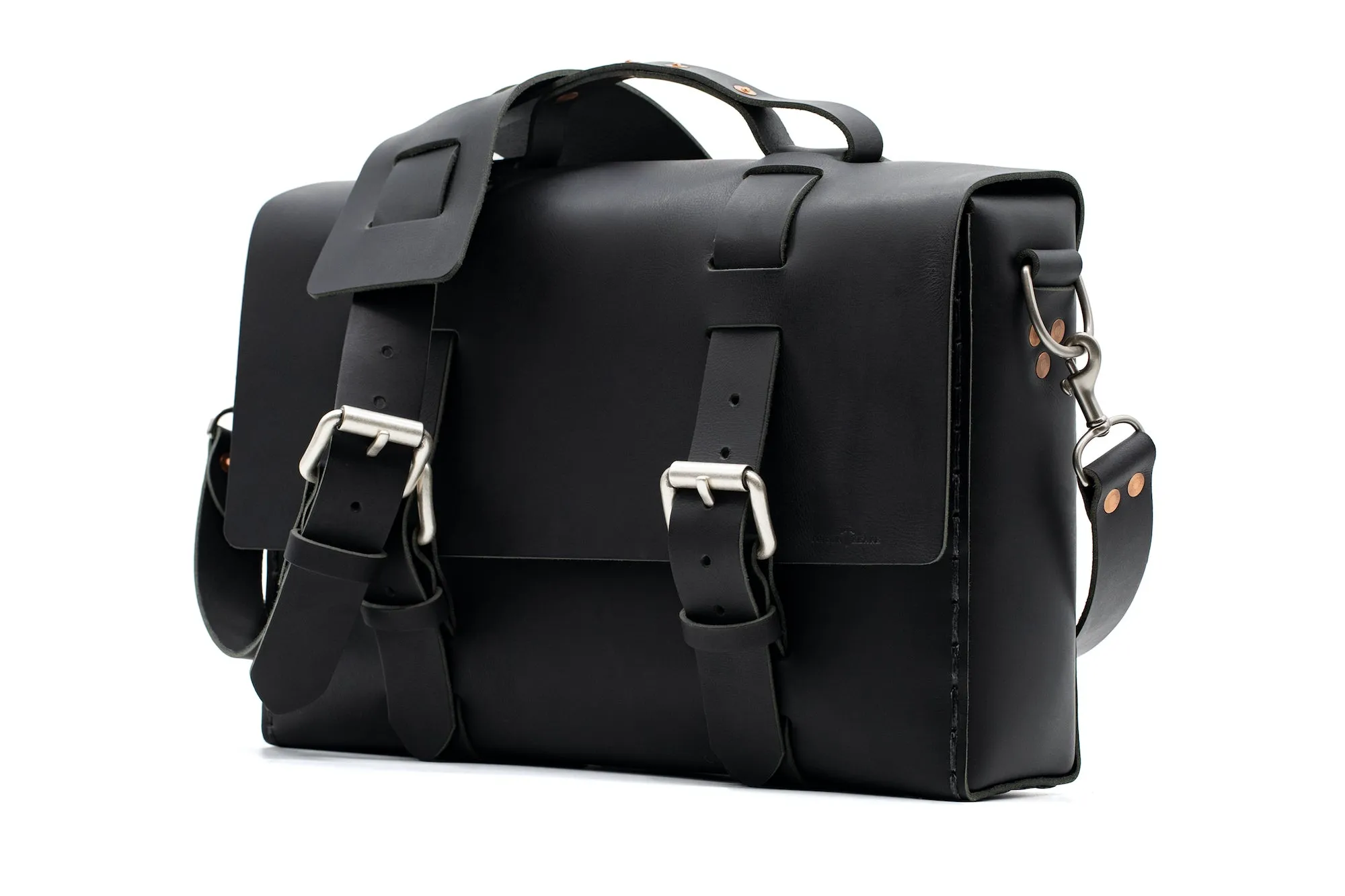 No. 4313 - Minimalist Leather Satchel