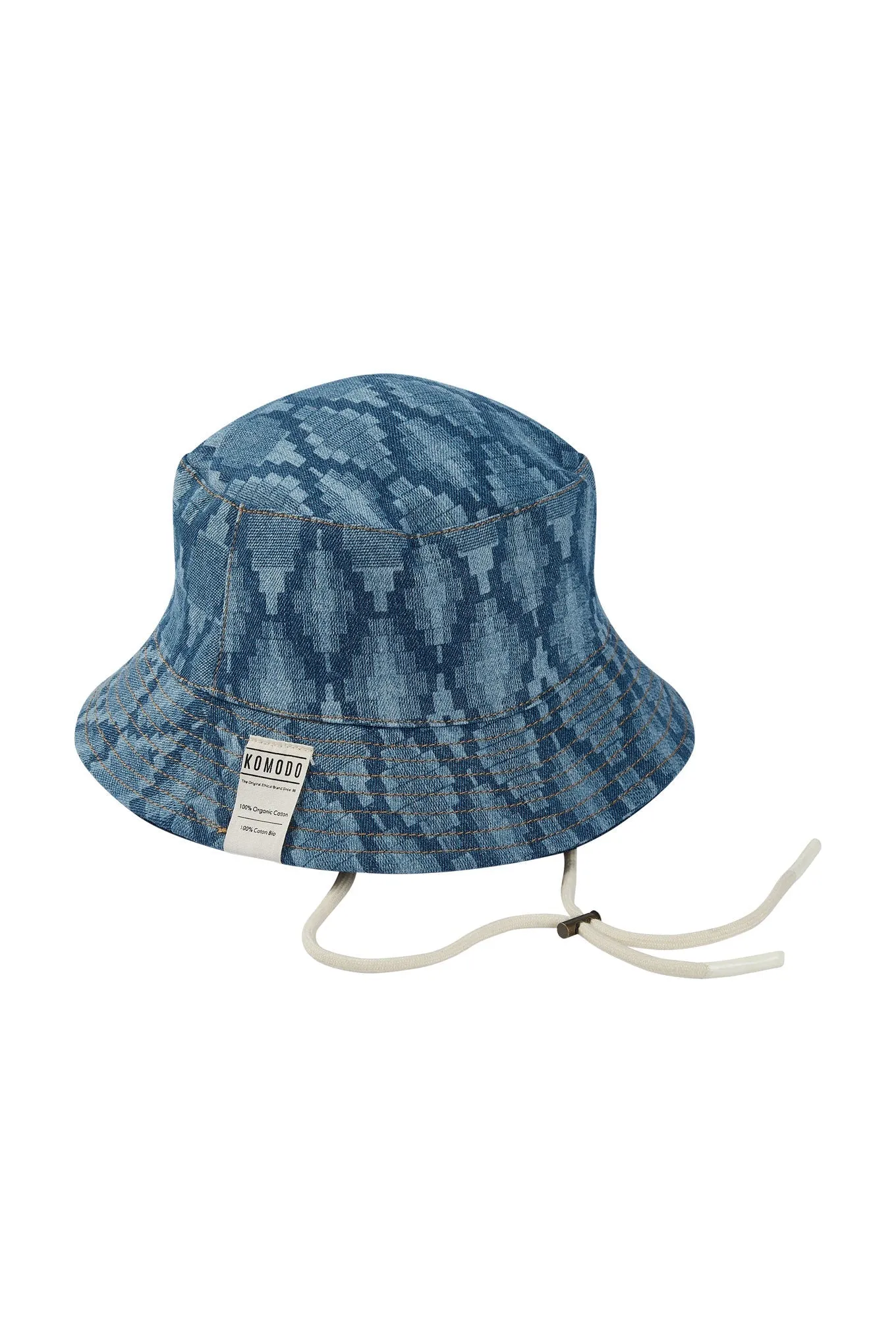 PETAL Reversable Organic Denim Bucket Hat