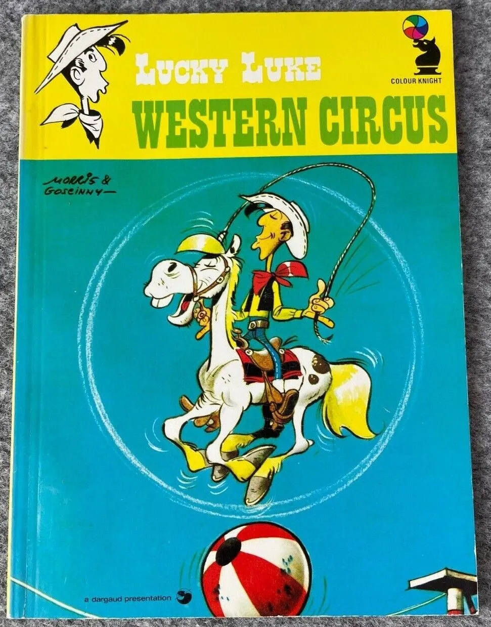 "Western Circus" Mini Vintage A5 Lucky Luke Book - UK Paperback Edition