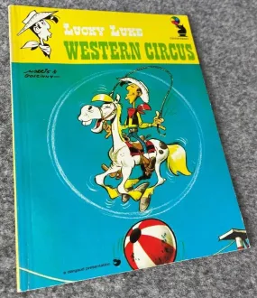 "Western Circus" Mini Vintage A5 Lucky Luke Book - UK Paperback Edition