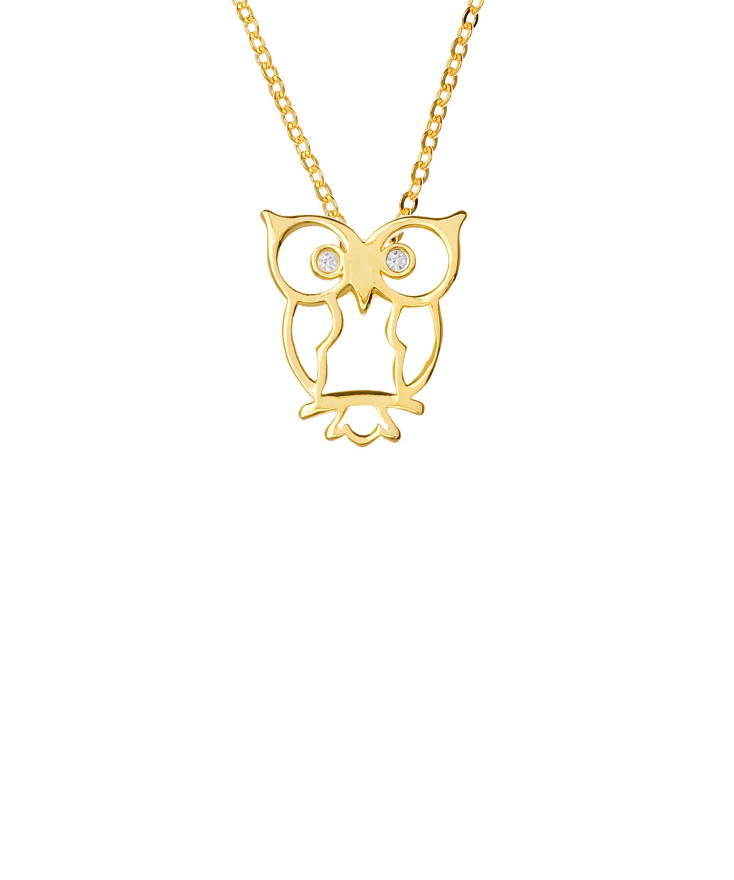 Samantha Faye Small Owl Pendant Necklace with Crystals