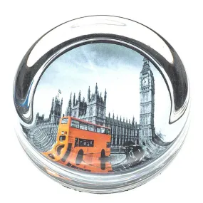 Small 70mm Diameter Glass Paperweight   Felt Base - Insert Size 55mm - Pack of 6
