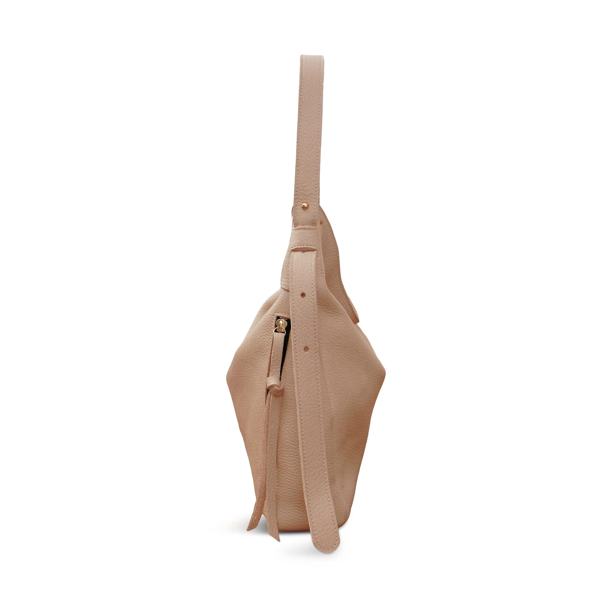 Sophia Adjustable Hobo in Cappuccino Buffalo Cowhide