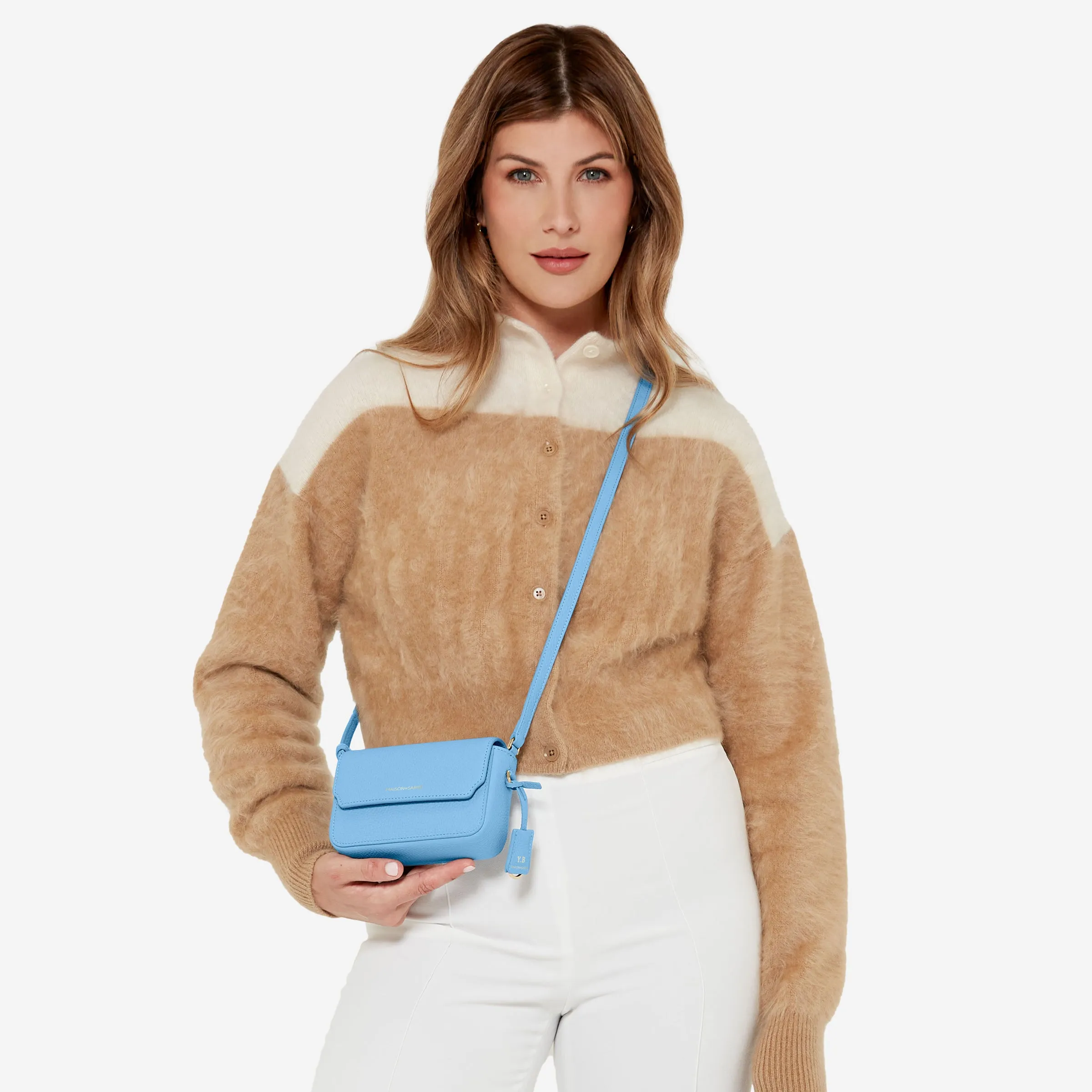 The Micro Flap Bag - Sky Blue