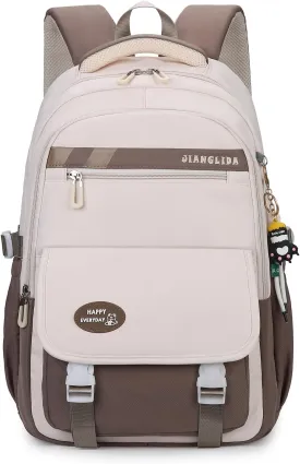 VIDOSCLA Teen Girls' Backpack for School Color-blocking Sports Kids Backpack for Teens Middle School Students Bookbag