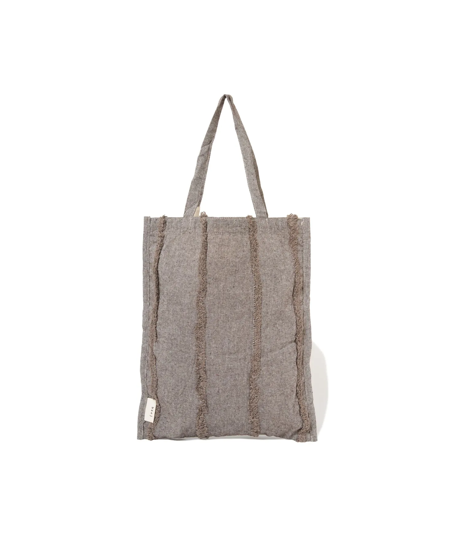 【WOMEN】beej Book bag-tuft stripe