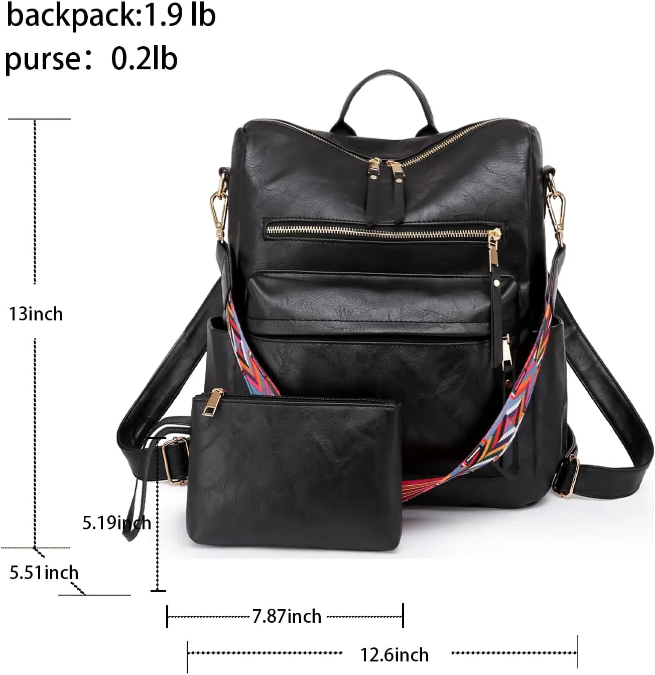 Women's Fashion Backpack Purse for Women Leather Multipurpose Design Ladies Shoulder Bag Travel bag Satchel Handbags